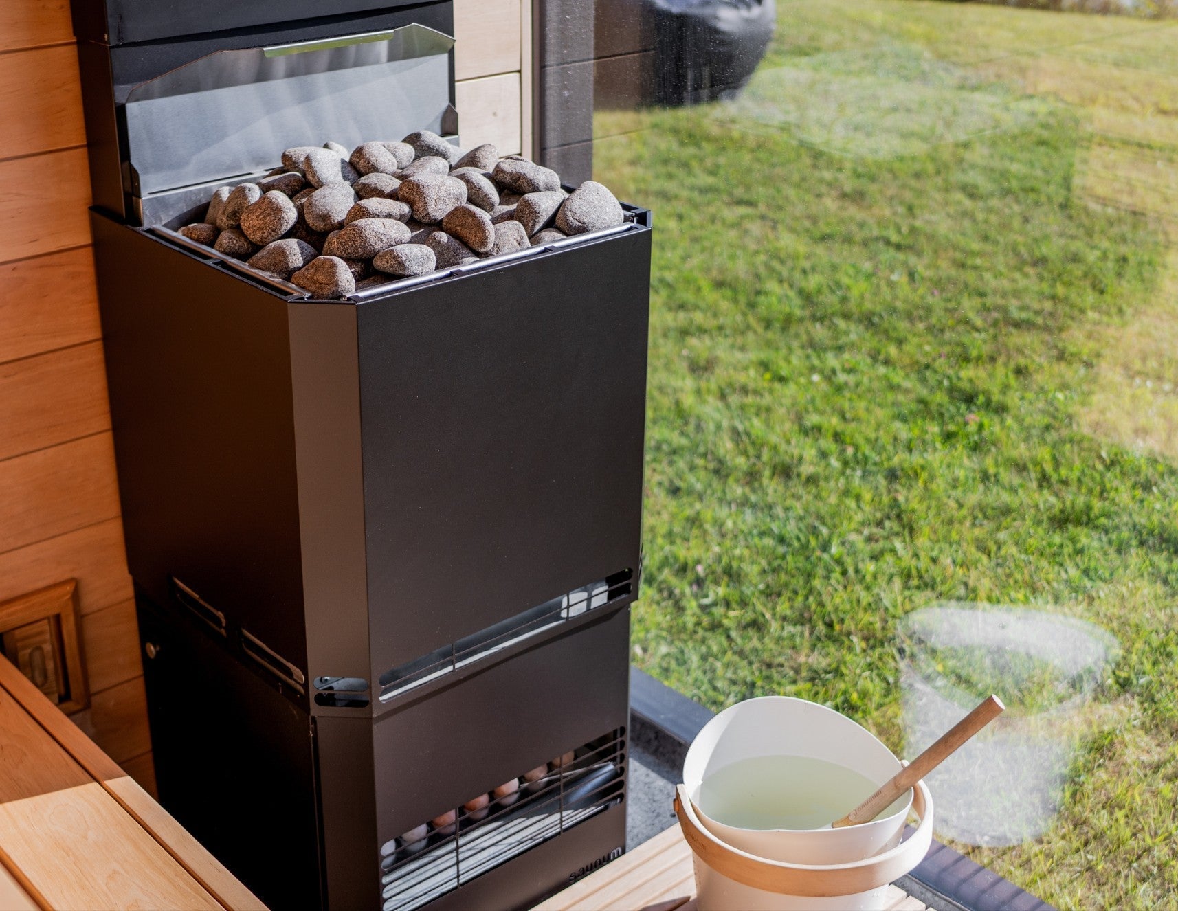 Saunum AIR L 13 Sauna Heater, 13kW Sauna Heater w/Climate Equalizer