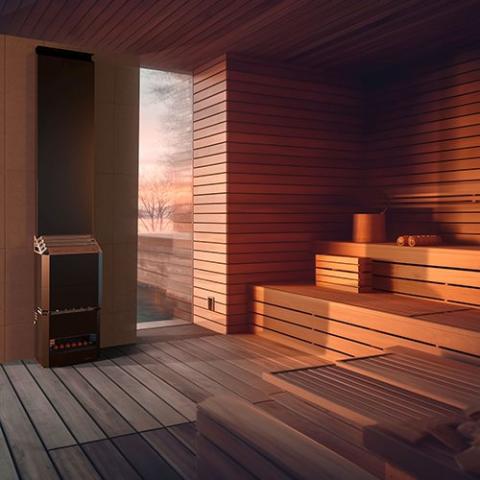 Saunum AIR 7 Air Series, 6.4kW Sauna Heater w/Climate Equalizer