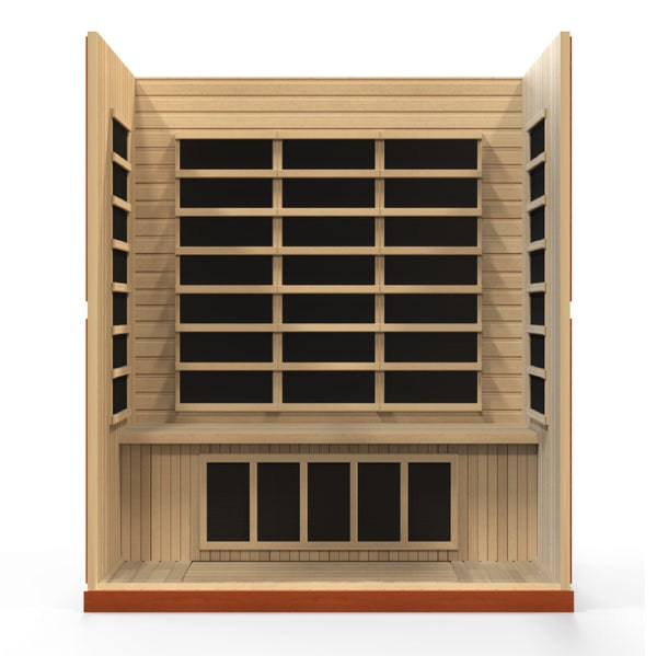 Golden Designs Dynamic "Bergamo" 4-Person Low EMF FAR Infrared Sauna | DYN-6440-01