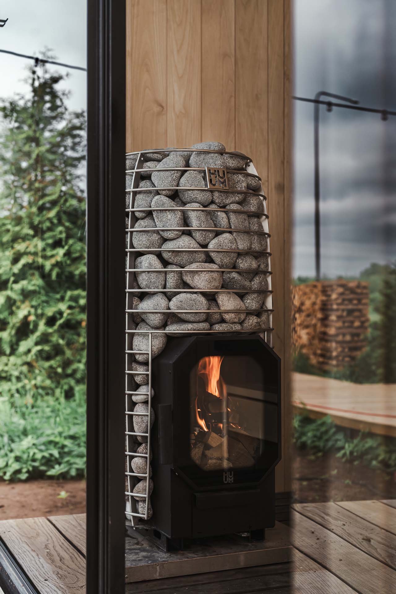 HUUM Hive Flow Mini LS Wood Burning Sauna Stove