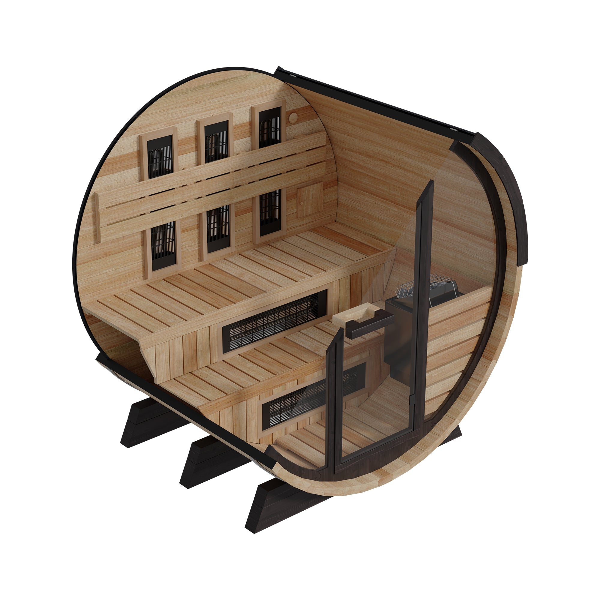 Finnmark FD-7 Thermo-Aspen Combination Outdoor Barrel Sauna