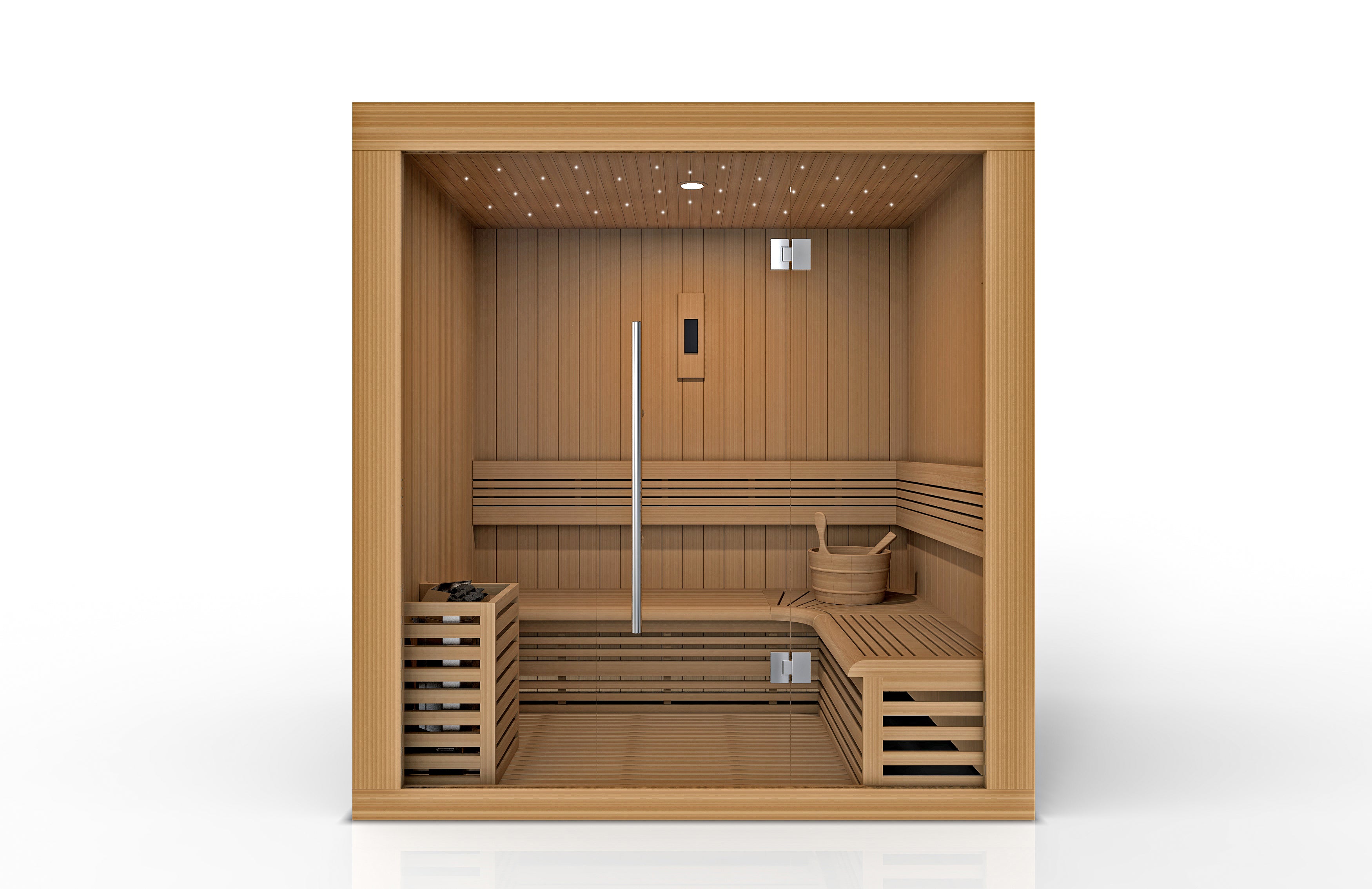 Golden Designs Copenhagen Edition 3-Person Traditional Steam Sauna | GDI-7389-02