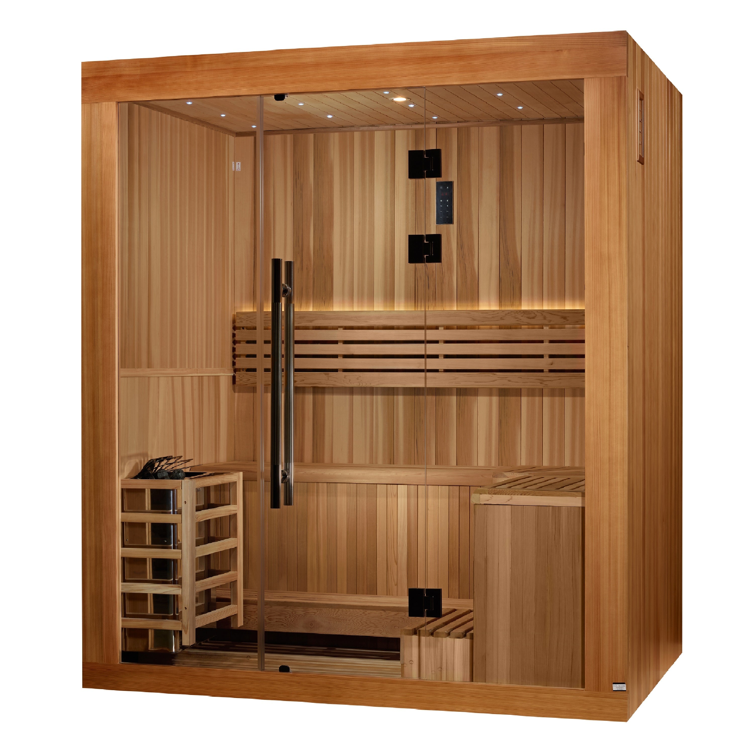 Golden Designs Copenhagen Edition 3-Person Traditional Steam Sauna | GDI-7389-02