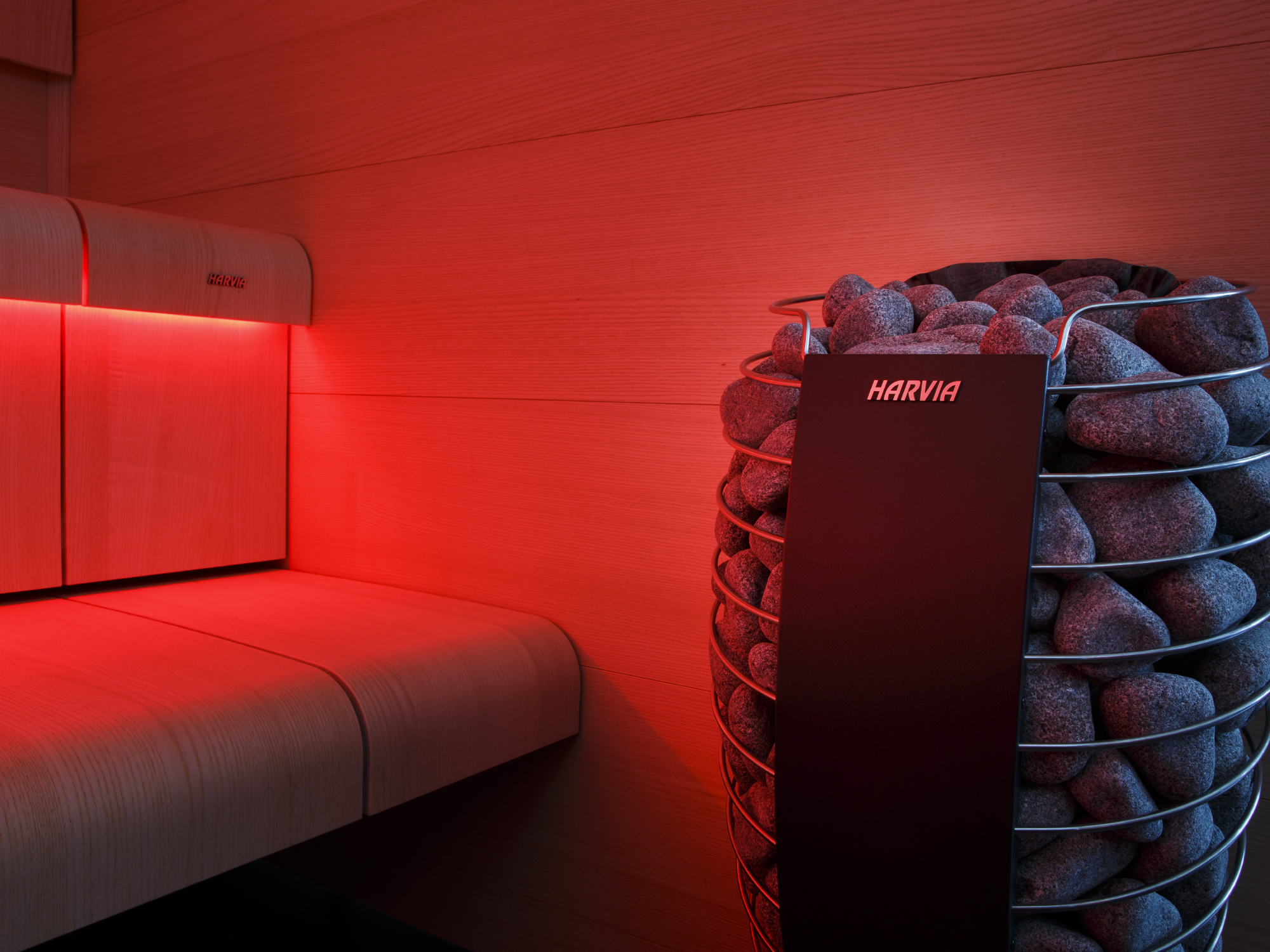 Harvia Spirit SP90E Electric Sauna Heater Package