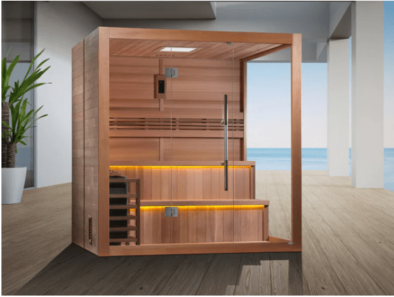 Golden Designs "Kuusamo Edition" 6 Person Indoor Traditional Steam Sauna | GDI-7206-01
