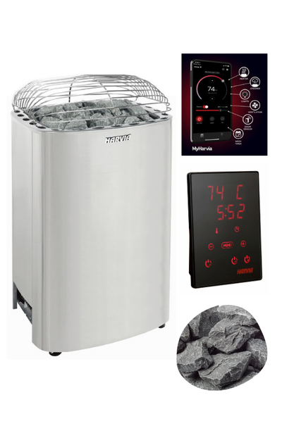 Harvia Club K12.5G Sauna Heater Package