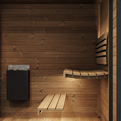 SaunaLife Model GL6 Outdoor Home Sauna Kit
